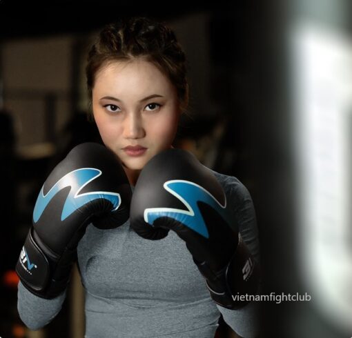 GĂNG TAY BOXING BN C01 - ĐEN XANH - Ảnh 3