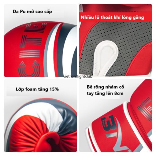 GĂNG TAY BOXING BN EXCITE - ĐỎ - Ảnh 4