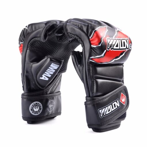 GĂNG TAY MMA KICKBOXING BOXING WOLON- ĐEN - Ảnh 2