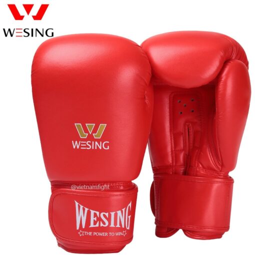 GĂNG TAY BOXING THI ĐẤU WESING - ĐỎ
