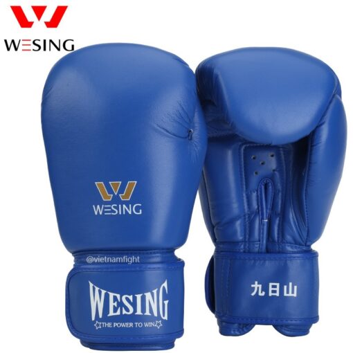GĂNG TAY BOXING THI ĐẤU WESING - XANH