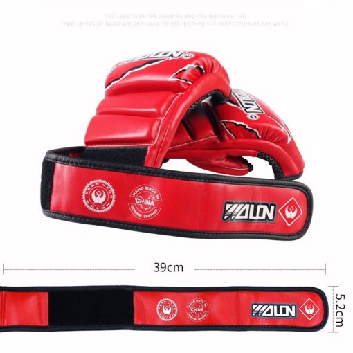GĂNG TAY MMA KICKBOXING BOXING WOLON - ĐỎ - Ảnh 3