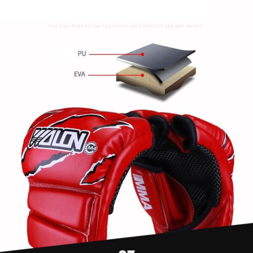 GĂNG TAY MMA KICKBOXING BOXING WOLON - ĐỎ - Ảnh 4