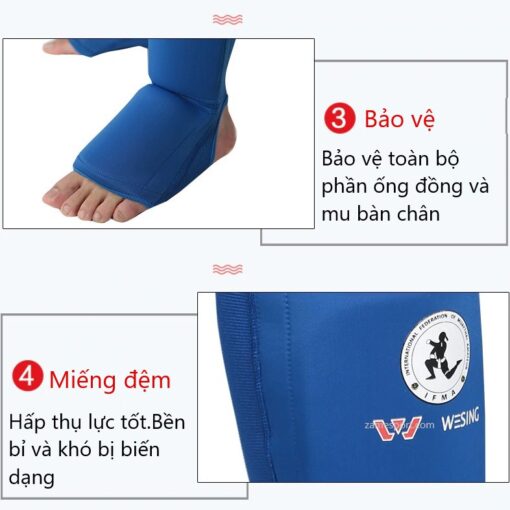 BẢO HỘ CHÂN MUAY THAI WESING  SHINGUARD - Ảnh 7