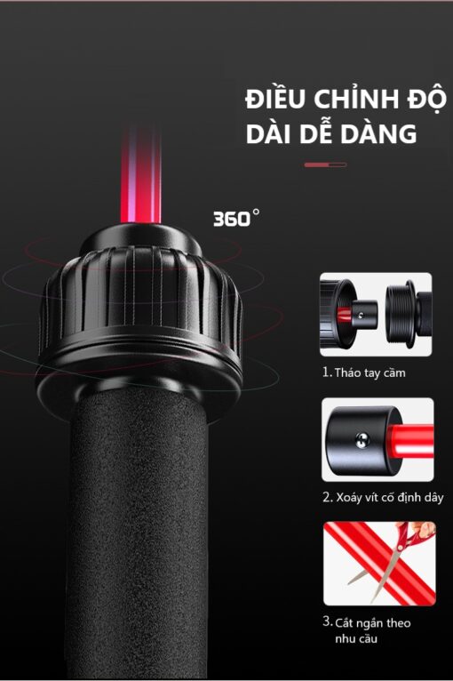 DÂY NHẢY UPOWEX 400gr JUMP ROPE - ĐỎ - Ảnh 3
