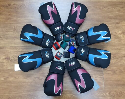 GĂNG TAY BOXING BN C01 - ĐEN XANH - Ảnh 2