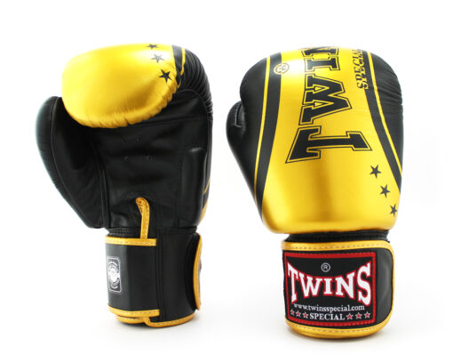 GĂNG TAY BOXING TWINS HỌA TIẾT FBGVL3-TW4 VÀNG ĐEN - Ảnh 3