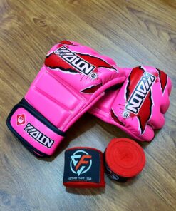 GĂNG TAY MMA KICKBOXING BOXING WOLON- HỒNG