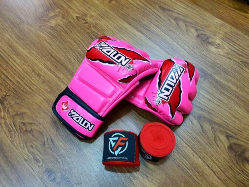 GĂNG TAY MMA KICKBOXING BOXING WOLON- HỒNG