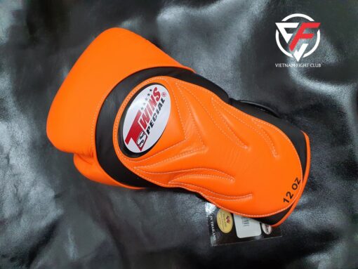GĂNG TAY BOXING TWINS EXTRA DESIGN BGVL6 - ĐEN CAM - Ảnh 2