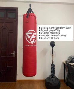 BAO ĐẤM BOXING 1.5m PUNCH BAGS - ĐỎ