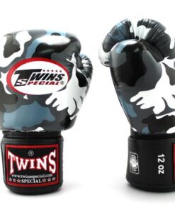 GĂNG TAY BOXING TWINS CAMO - XÁM