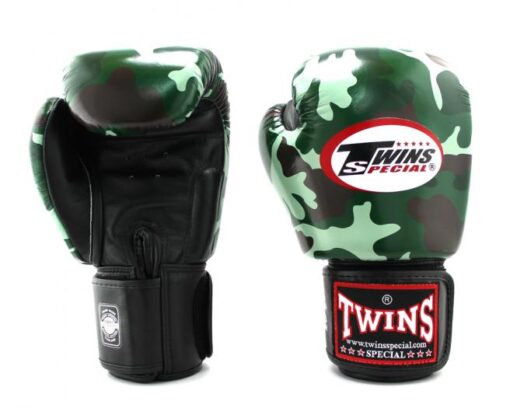 GĂNG TAY BOXING TWINS CAMO - XANH LÁ - Ảnh 2