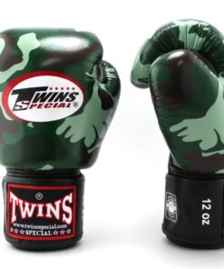 GĂNG TAY BOXING TWINS CAMO - XANH LÁ