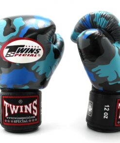 GĂNG TAY BOXING TWINS CAMO - XANH