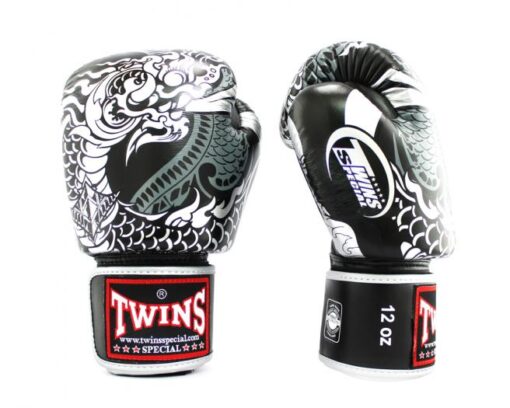 GĂNG TAY BOXING TWINS FBGVL3-52 NAGAS SILVER/BLACK