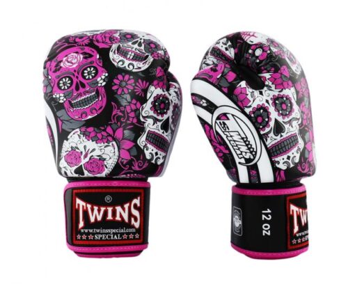 GĂNG TAY BOXING TWINS FBGVL3-53 SKULL HỒNG