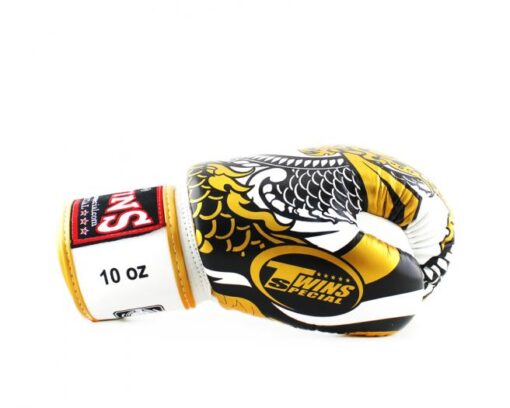 GĂNG TAY BOXING TWINS FBGVL3-52 NAGAS GOLD/WHITE - Ảnh 2