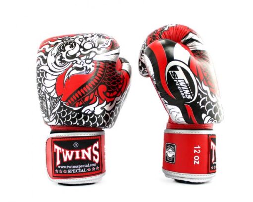 GĂNG TAY BOXING TWINS FBGVL3-52 NAGAS SILVER/RED
