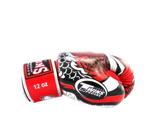 GĂNG TAY BOXING TWINS FBGVL3-52 NAGAS SILVER/RED - Ảnh 3