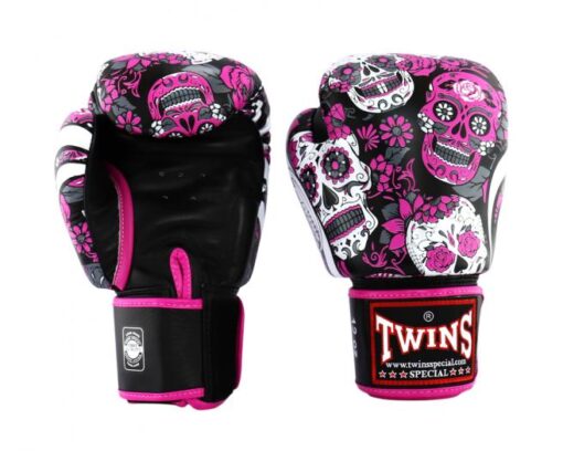 GĂNG TAY BOXING TWINS FBGVL3-53 SKULL HỒNG - Ảnh 3