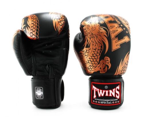 GĂNG TAY BOXING TWINS FBGVL3-49 RỒNG COPPER - Ảnh 2