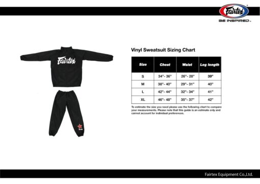 ÉP CÂN FAIRTEX SAUNA SUITS VS2 ĐEN - Ảnh 10