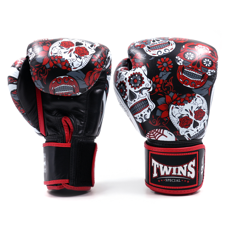 GĂNG TAY BOXING TWINS FBGVL4-53 SKULL Đỏ - Ảnh 3
