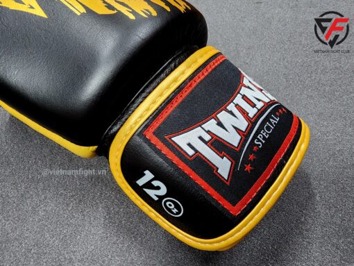 GĂNG TAY BOXING TWINS HỌA TIẾT - ĐEN VÀNG - Ảnh 4