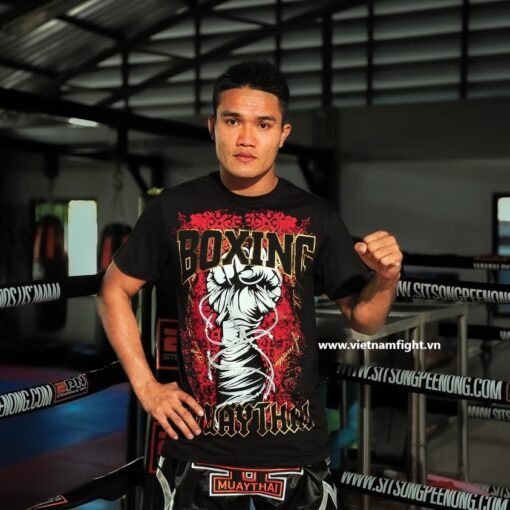 ÁO COTTON BORN TO BE MUAY THAI T-SHIRT MT-8002 - Ảnh 2