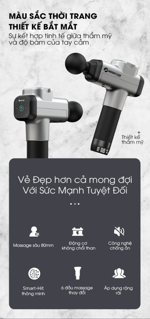 MÁY MASSAGE CẦM TAY BOOSTER M2A CHÍNH HÃNG - Ảnh 14
