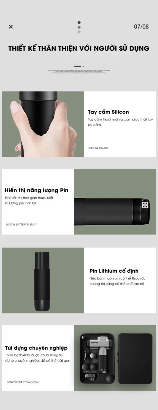 MÁY MASSAGE CẦM TAY BOOSTER M2A CHÍNH HÃNG - Ảnh 13
