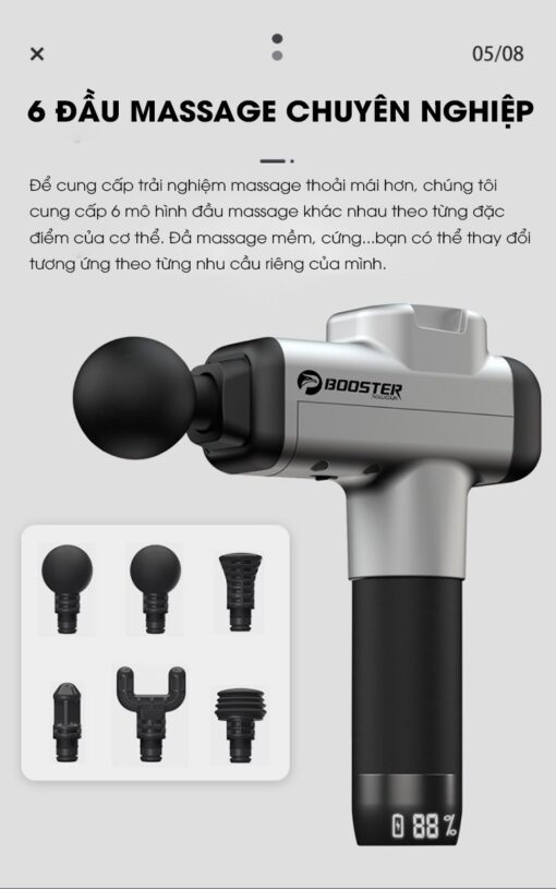 MÁY MASSAGE CẦM TAY BOOSTER M2A CHÍNH HÃNG - Ảnh 12
