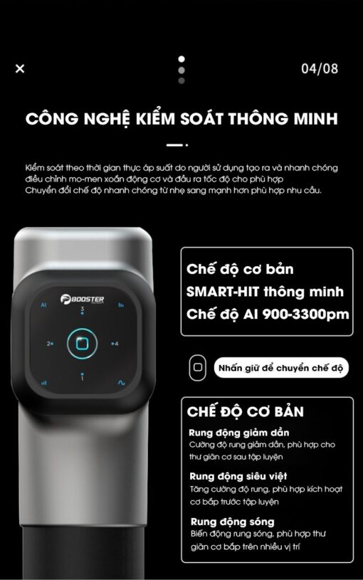 MÁY MASSAGE CẦM TAY BOOSTER M2A CHÍNH HÃNG - Ảnh 9