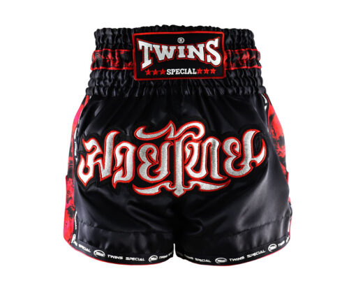 QUẦN BOXING MUAY THAI TWINS SKULL - ĐEN - Ảnh 2