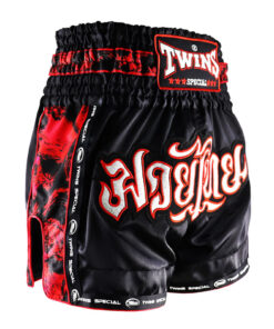 QUẦN BOXING MUAY THAI TWINS SKULL - ĐEN