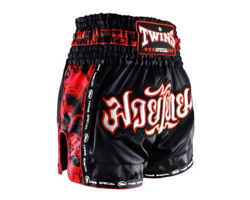 QUẦN BOXING MUAY THAI TWINS SKULL - ĐEN