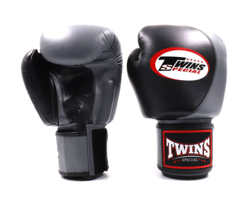 GĂNG TAY BOXING TWINS BGVL8 BLACK GREY - Ảnh 2