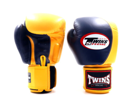 GĂNG TAY BOXING TWINS BGVL8 NAVY YELLOW - Ảnh 2