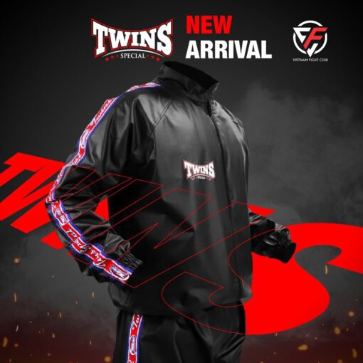 BỘ ÉP CÂN TWINS VSS2 ĐEN- SAUNA SUITS - Ảnh 4