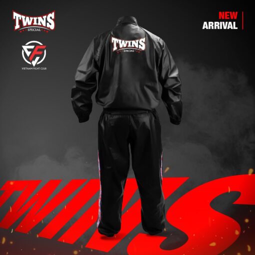 BỘ ÉP CÂN TWINS VSS2 ĐEN- SAUNA SUITS - Ảnh 3