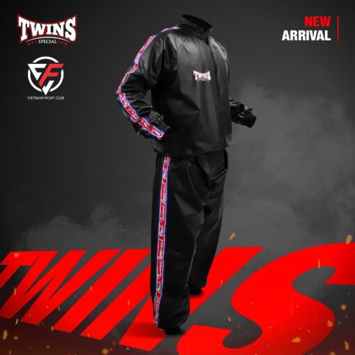 BỘ ÉP CÂN TWINS VSS2 ĐEN- SAUNA SUITS