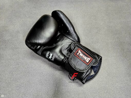 GĂNG TAY BOXING TWINS BGVL6 SPARRING GLOVES - ĐEN - Ảnh 2