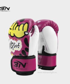 GĂNG TAY BOXING TRẺ EM BN HỌA TIẾT TÍM