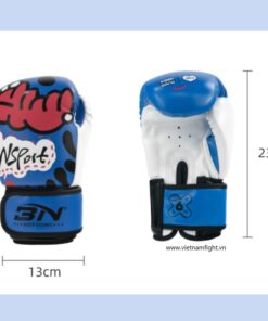 GĂNG TAY BOXING TRẺ EM BN HỌA TIẾT XANH