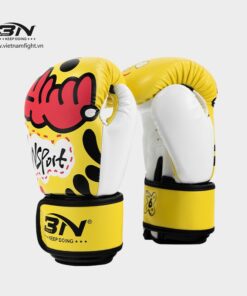 GĂNG TAY BOXING TRẺ EM BN HỌA TIẾT VÀNG