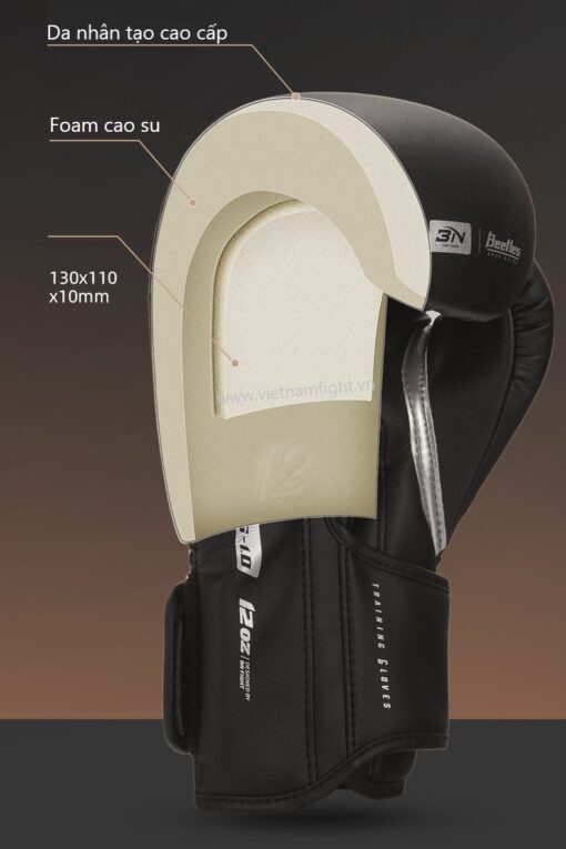 Găng Boxing Muay Thai BN Beetles Trắng - Ảnh 4