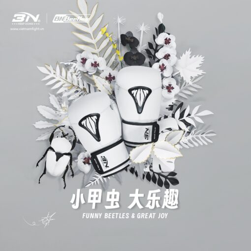 Găng Boxing Muay Thai BN Beetles Trắng