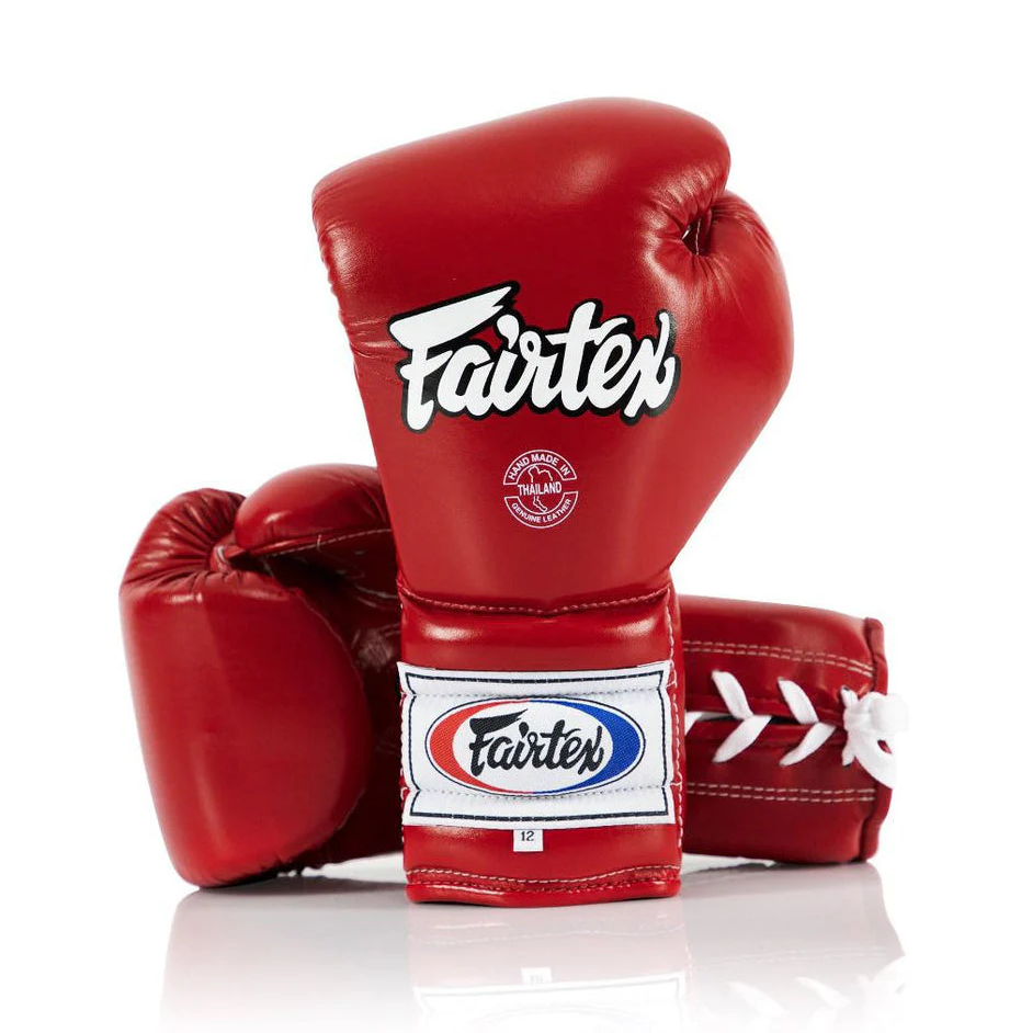 GĂNG TAY BOXING FAIRTEX BGL7 LACE-UP MEXICAN STYLE ĐỎ