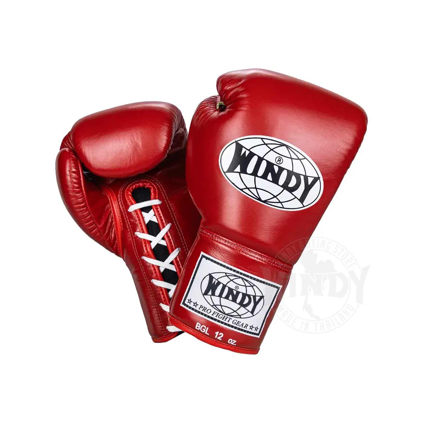 Găng Tay Boxing Windy Buộc Dây BGL Đỏ